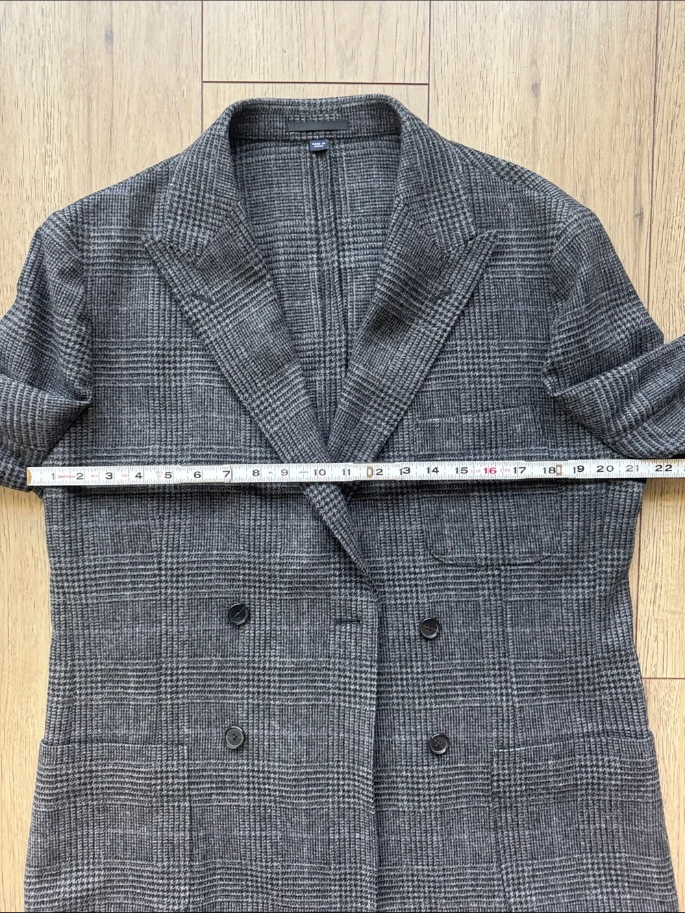 J. Crew Crosby Double Breasted Wool Blazer Gray Italian Cloth Men’s 40R NWT